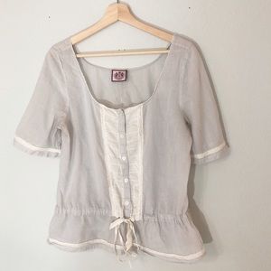 Juicy Couture Peplum Blouse